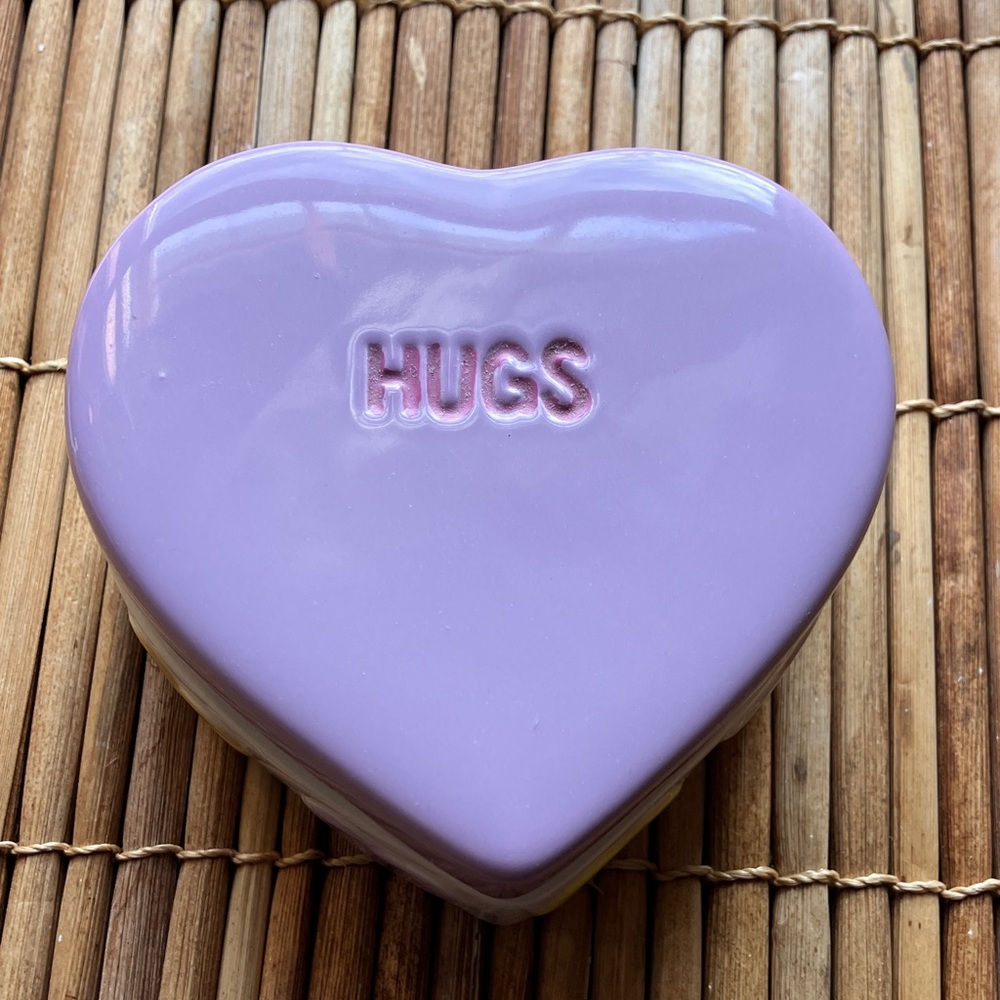 Lavender Heart Ceramic Bath Container - Picture 8 of 10